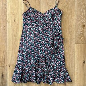 JCrew 100% Cotton Floral Print Women's Ruffle Hem Mini Dress